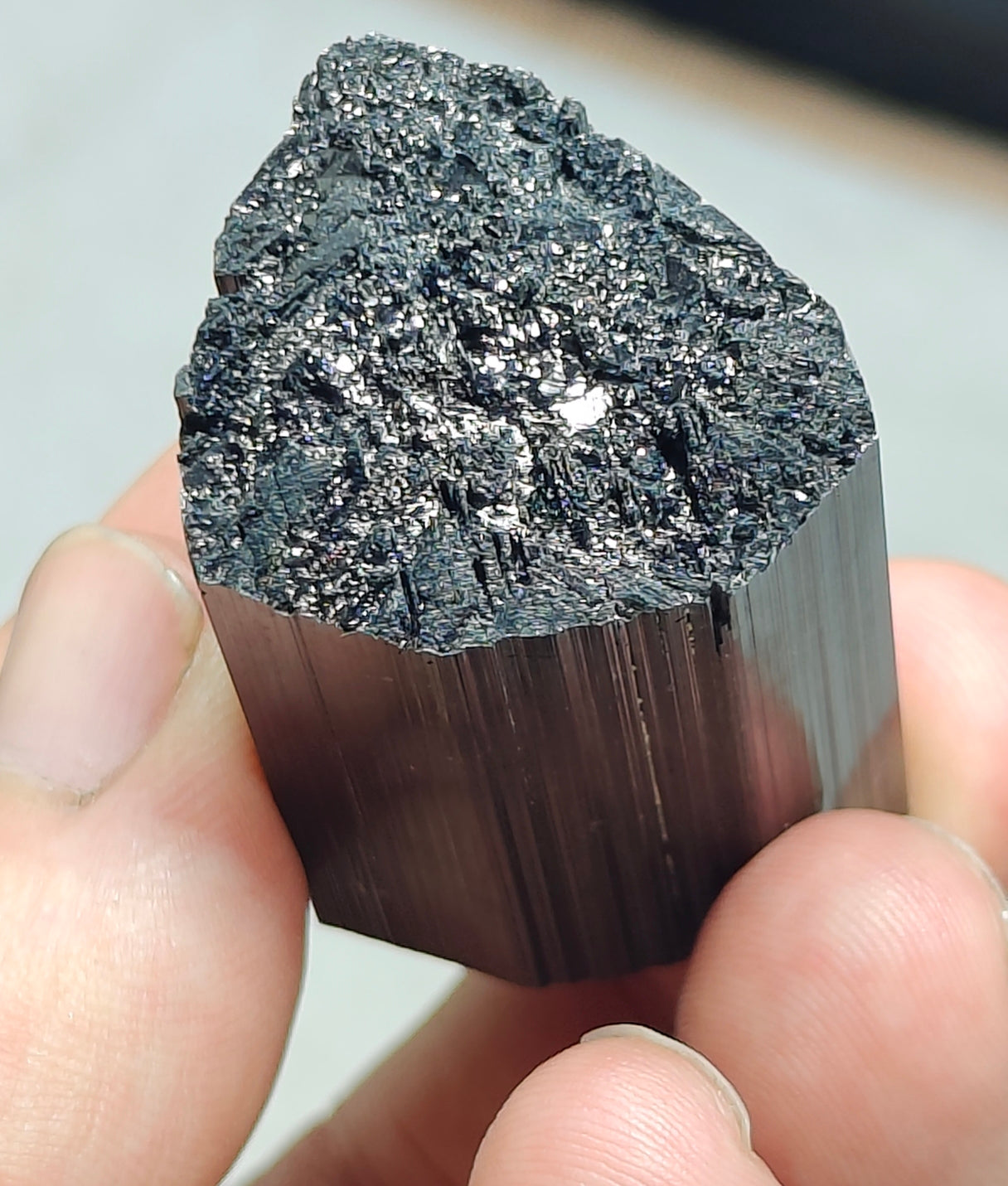 An Amazing terminated Natural schorl crystal 69 grams