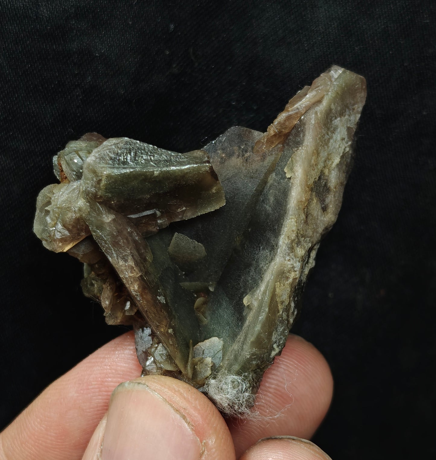 Axinite crystal cluster 38 grams