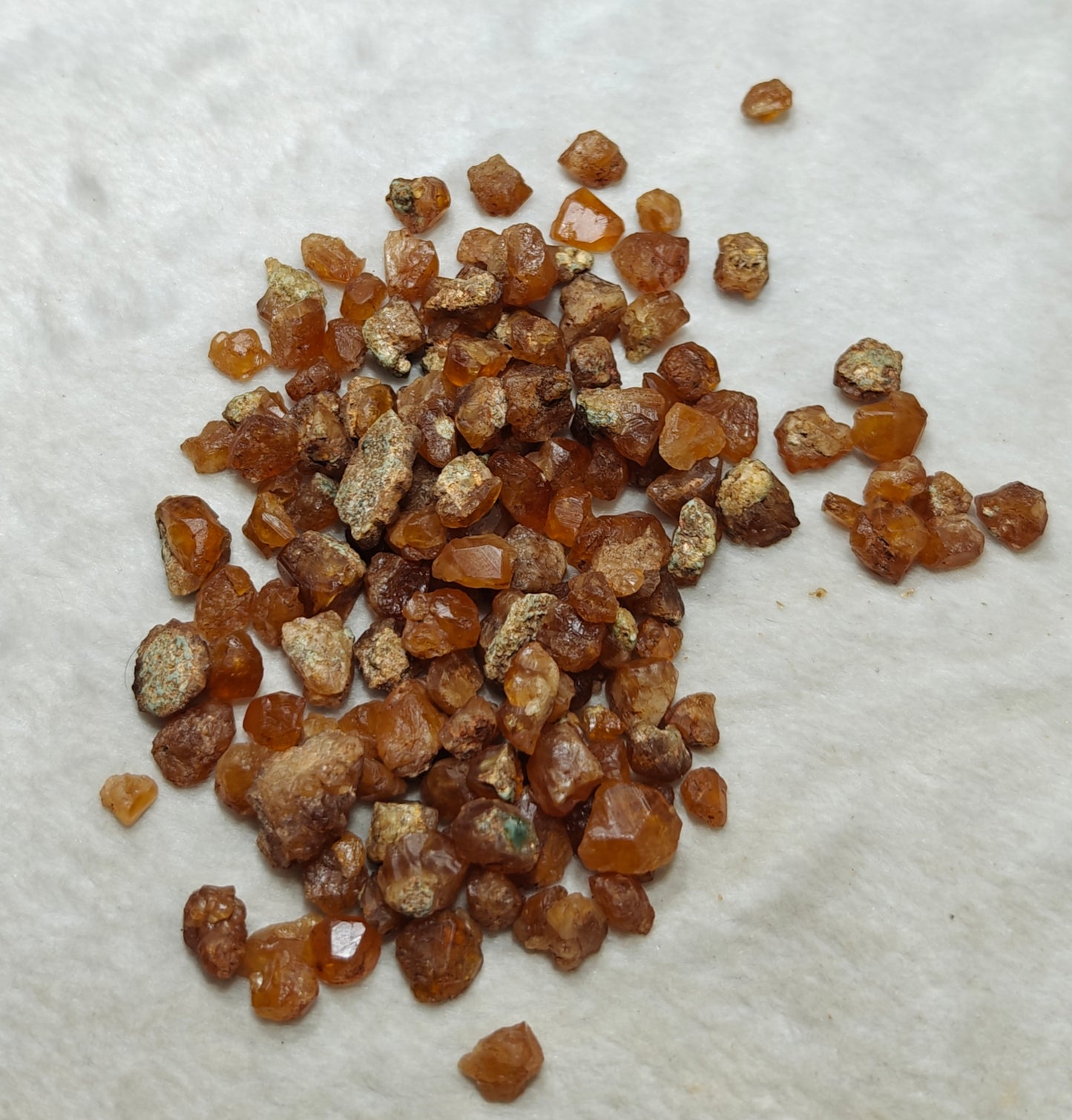 Natural grossular garnet collection 120 grams