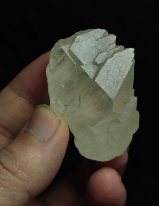 Natural terminated gwindel Quartz crystal 60 grams