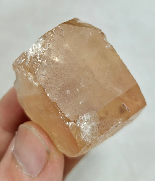 Peach color topaz crystal 86 grams