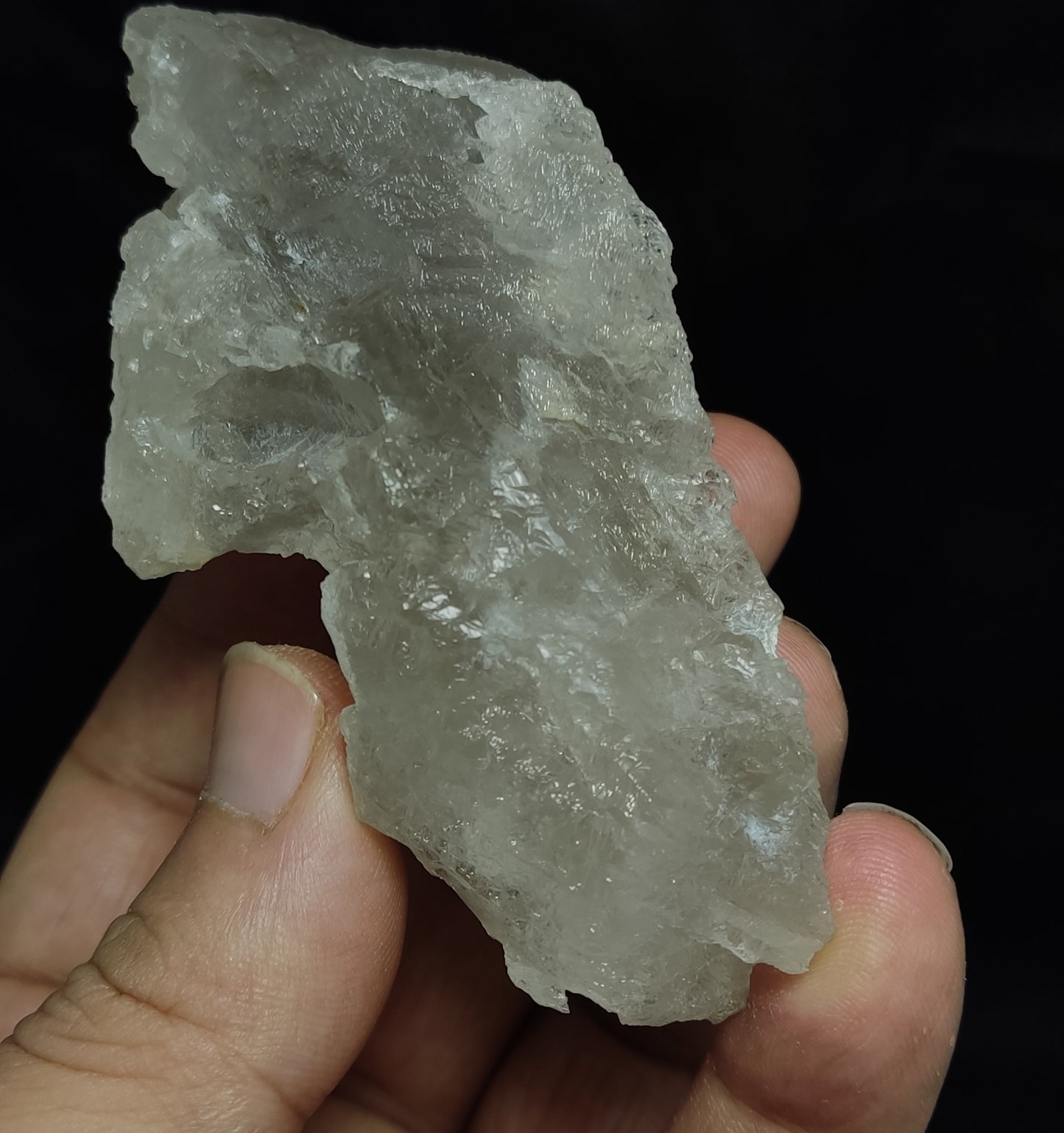 Natural fully etched smoky quartz 156 grams