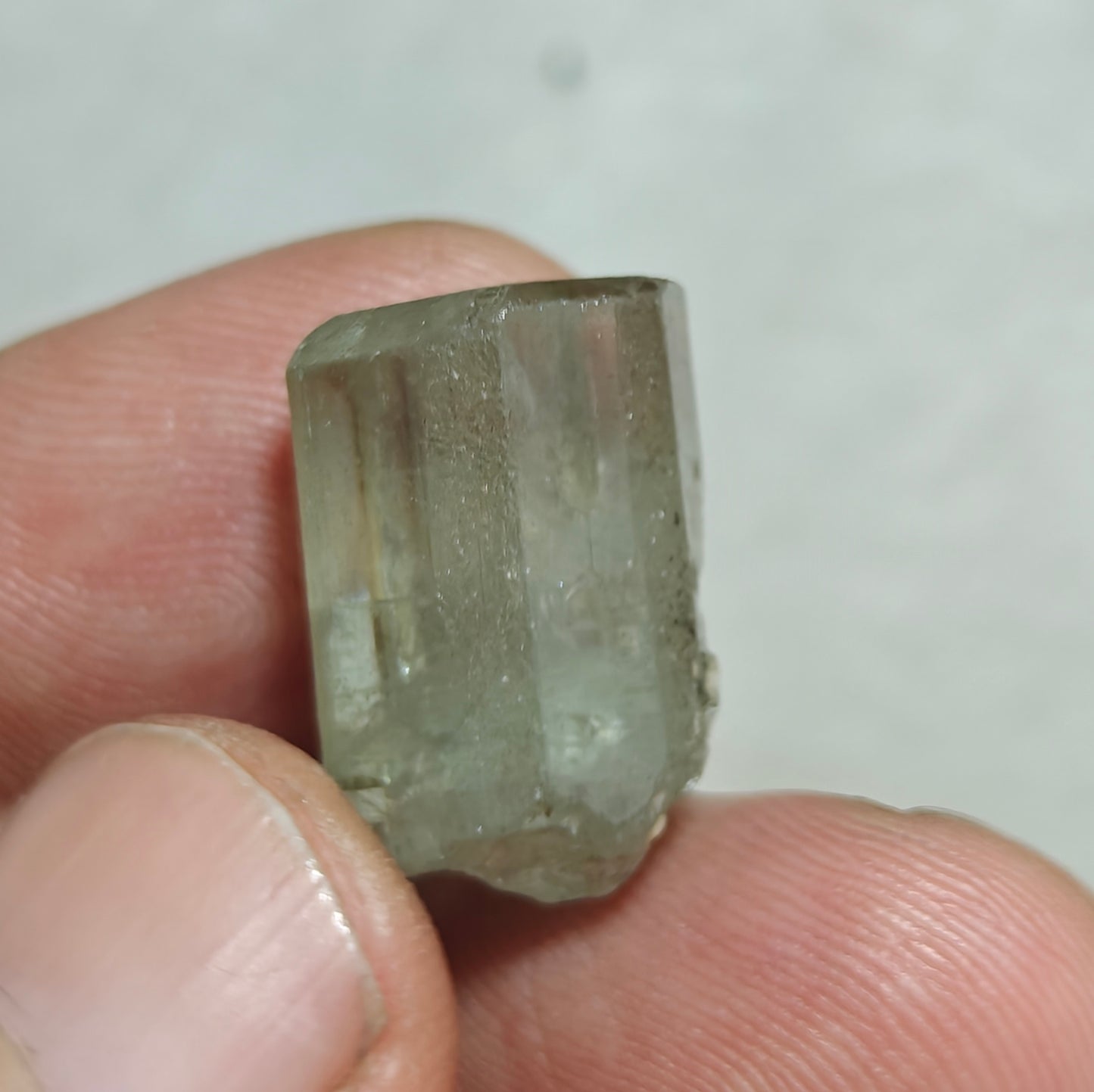 Natural green apatite crystal 7 grams