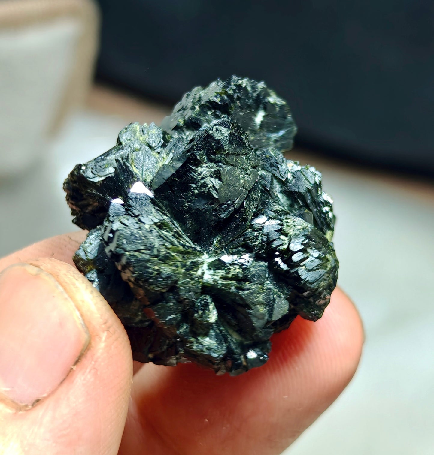 Bowtie Epidote spray cluster 23 grams