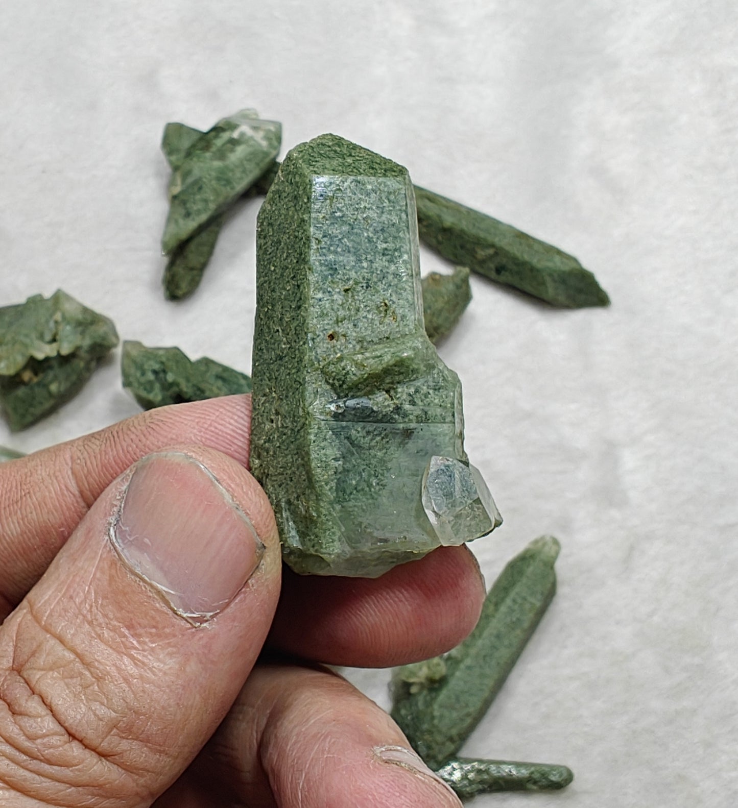 Natural Chlorite Quartz 10 pieces 106 grams