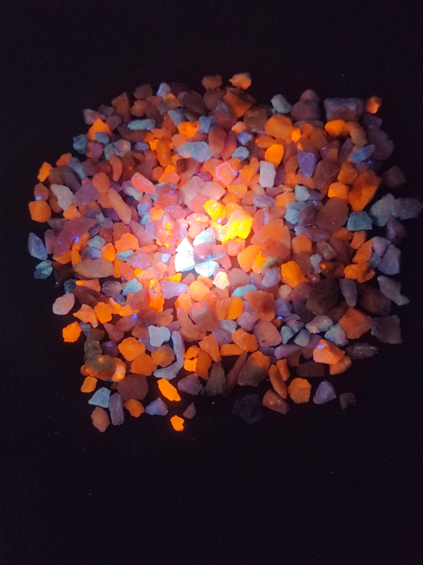 Fluorescent Hackmanite collection 120 grams