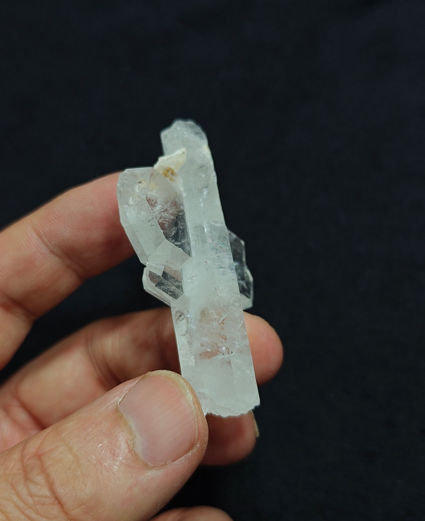 Natural Cross Formation Quartz Crystal 28 grams