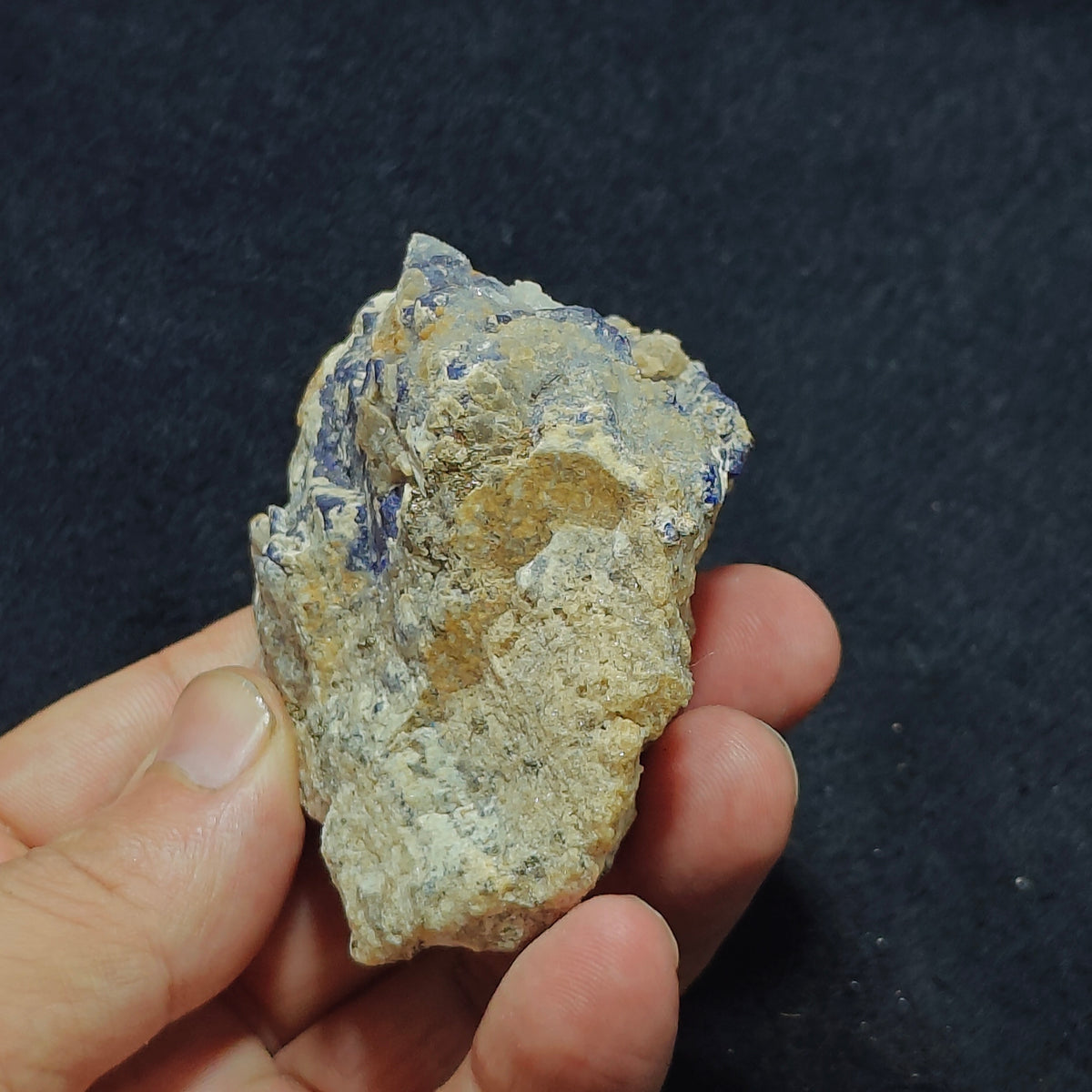 Sodalite Lapis on matrix partly Fluorescent 172 grams