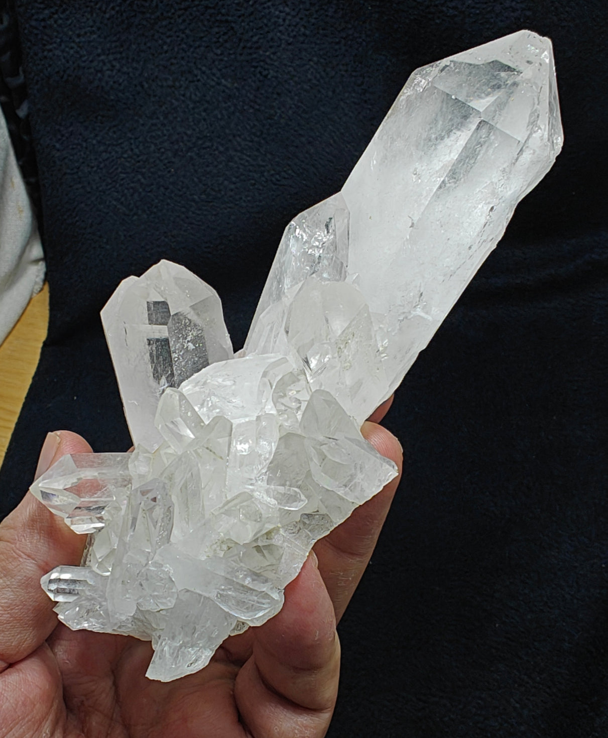 Quartz crystals cluster 378 grams