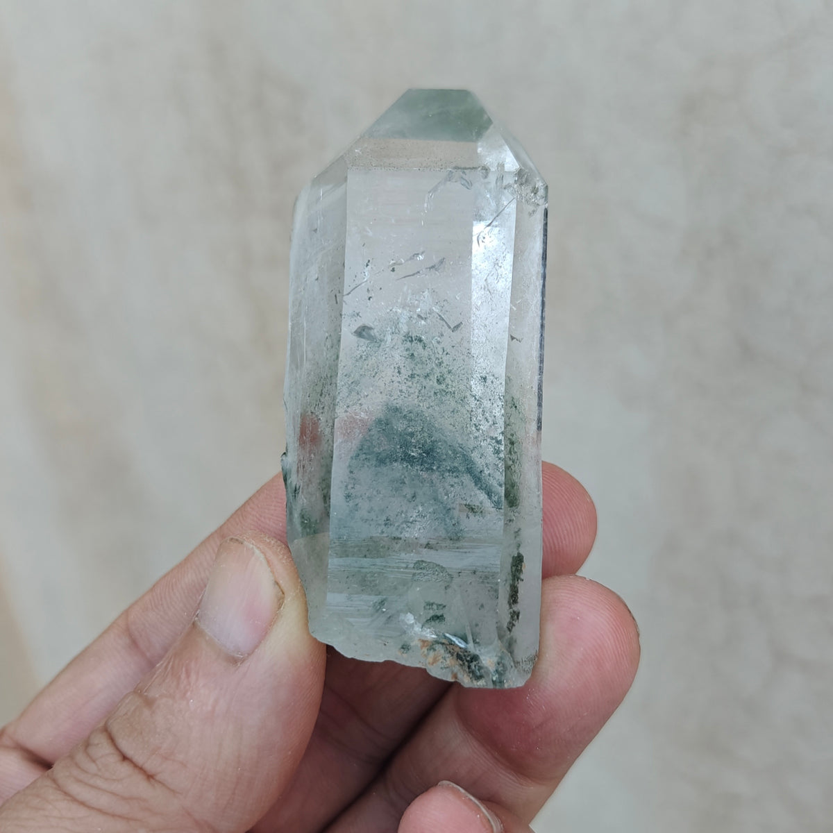 Natural Chlorite Quartz crystal 92 grams