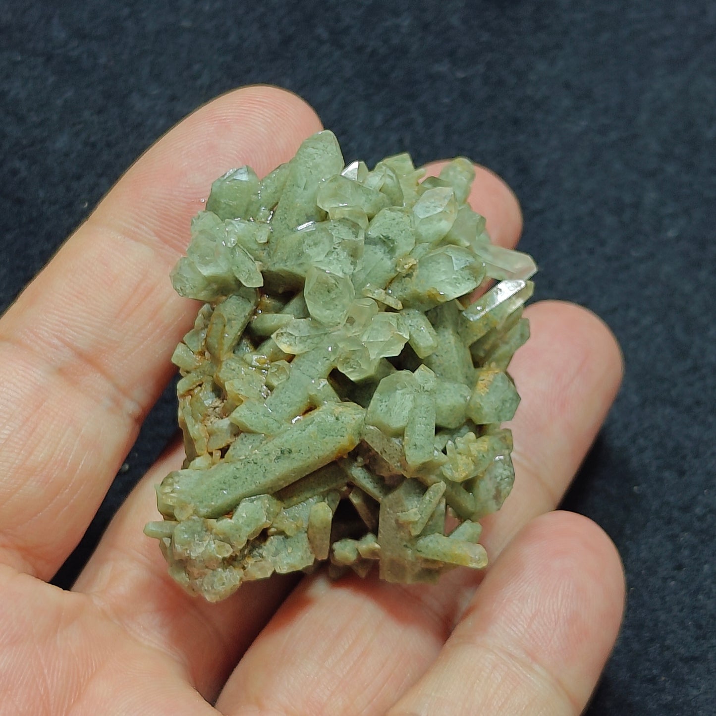 Chlorite Quartz crystal 63 grams