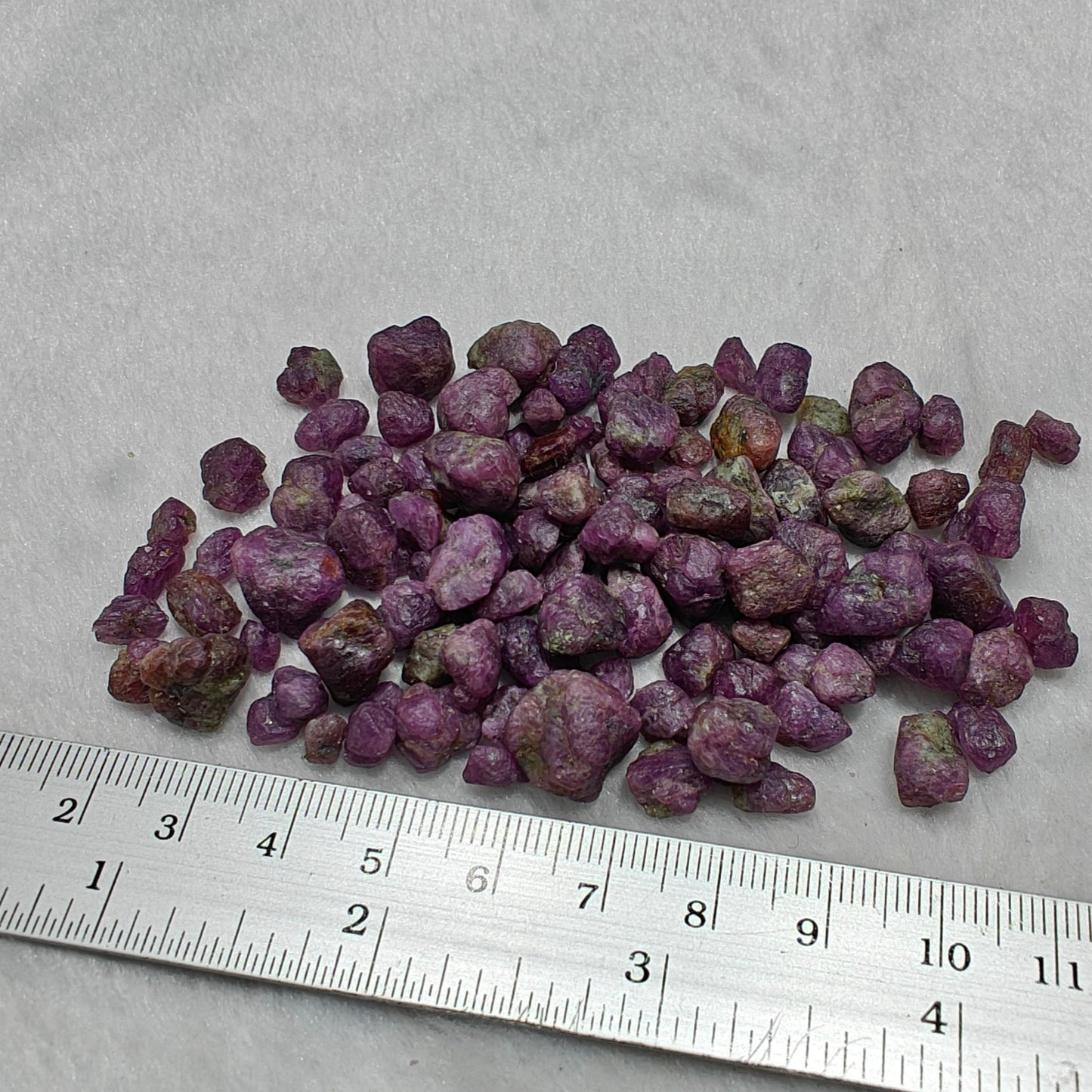 Natural ruby corundum crystals 70 grams