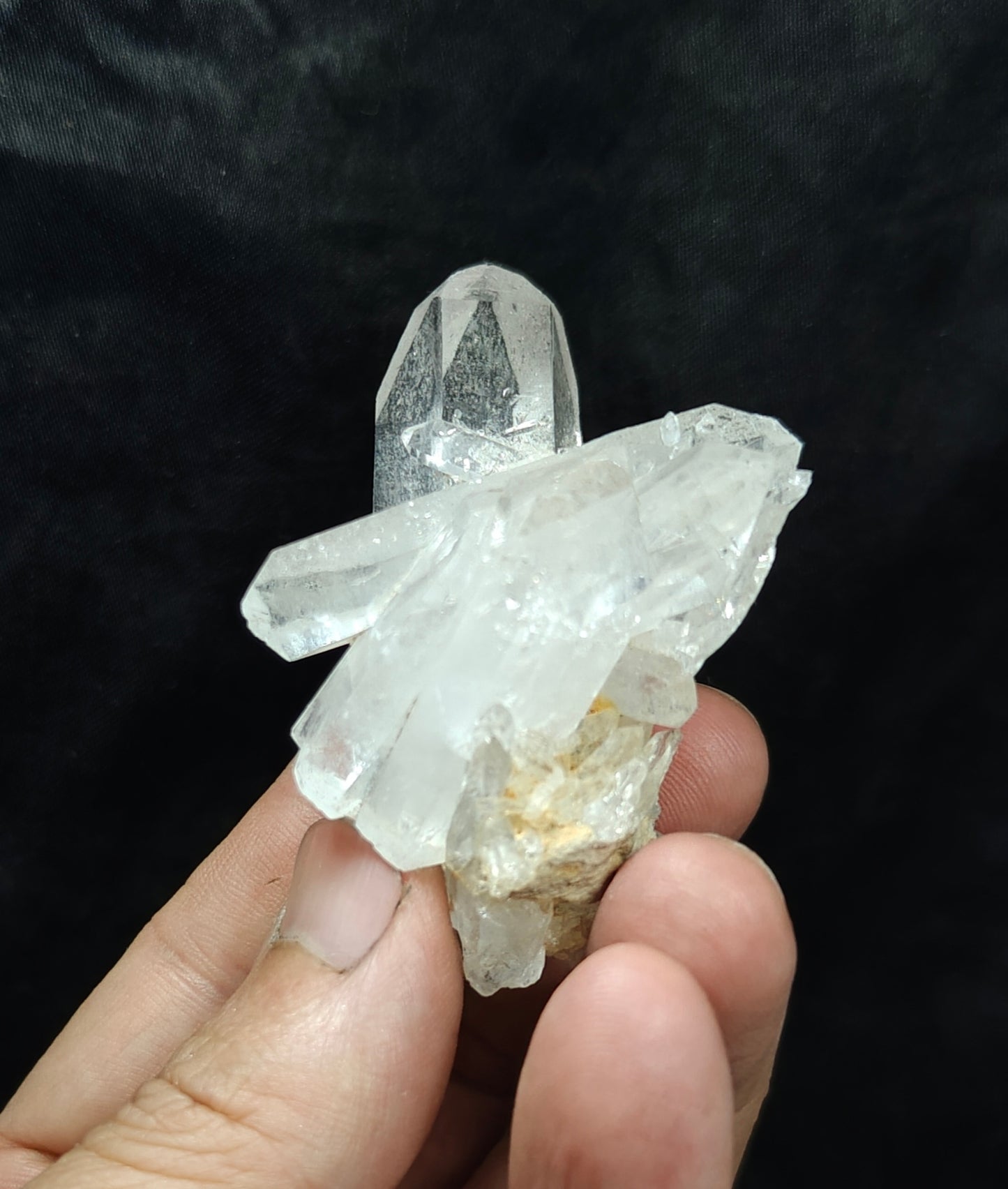 Natural Clear Quartz cluster 74 grams