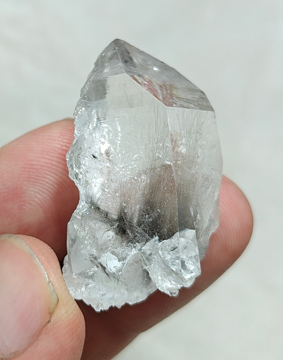 Single beautiful brookite included Quartz Crystal 17 grams