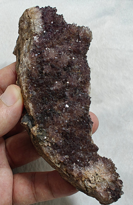 Single beautiful Drusy Amethyst crystals Cluster with beautiful purple color 258 grams