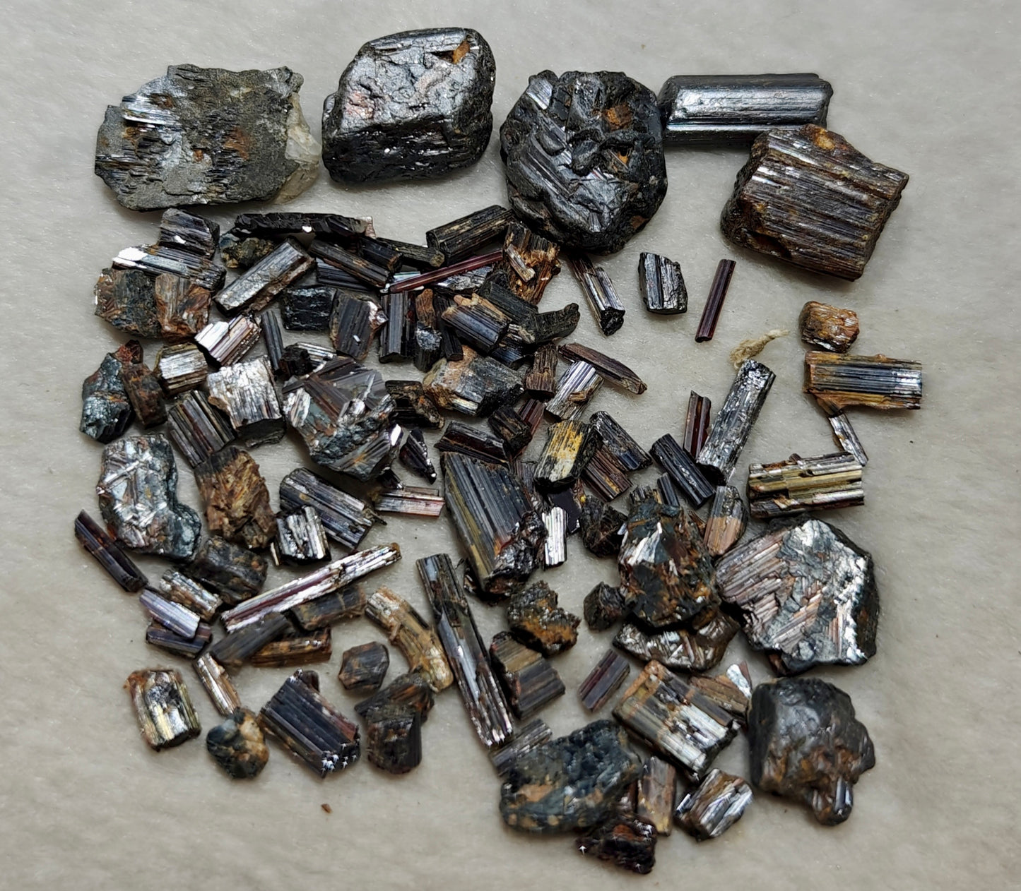 Rare rutiles crystals collection 66 grams