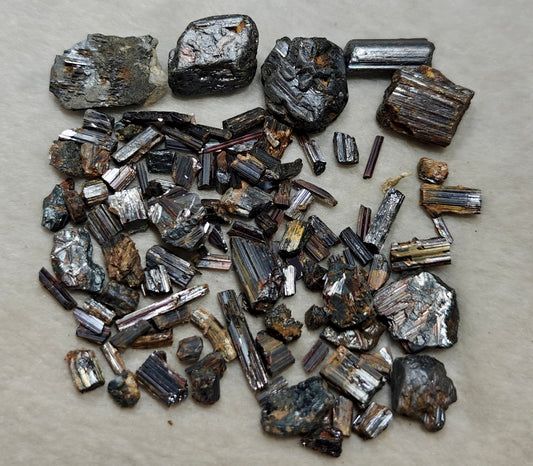 Rare rutiles crystals collection 66 grams