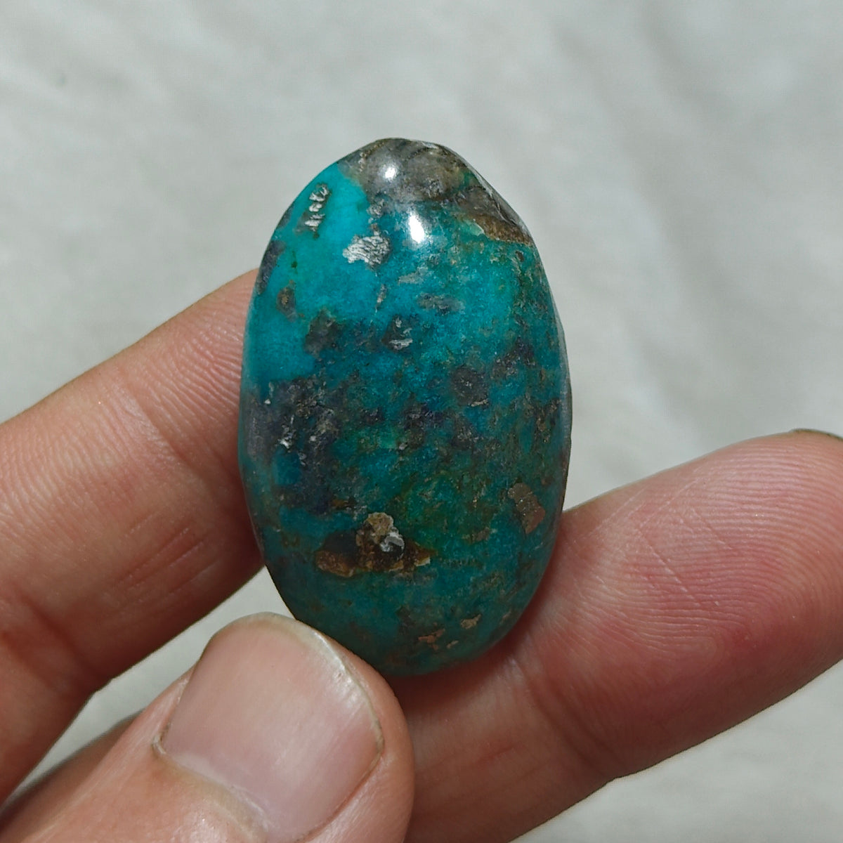 Turquoise Cabochon with Pyrite 17.5 grams