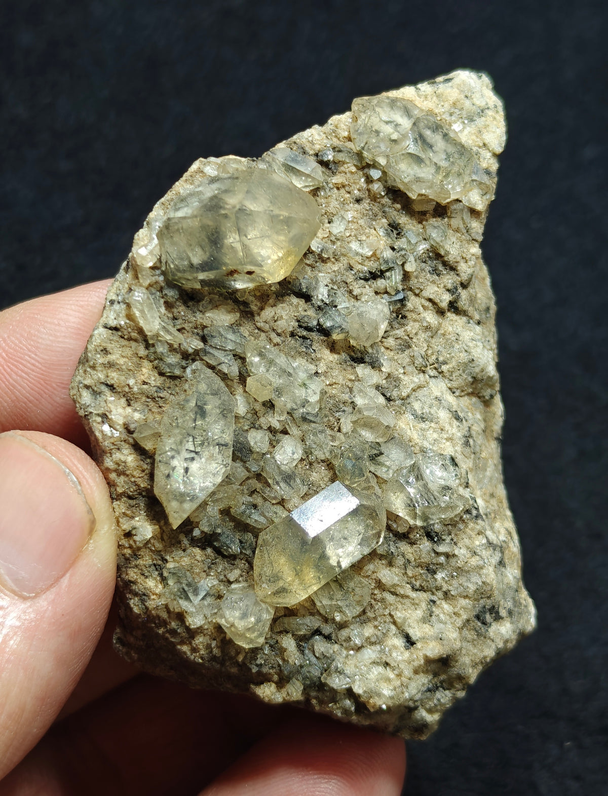 aegirine included Quartz Crystals cluster 95 grams