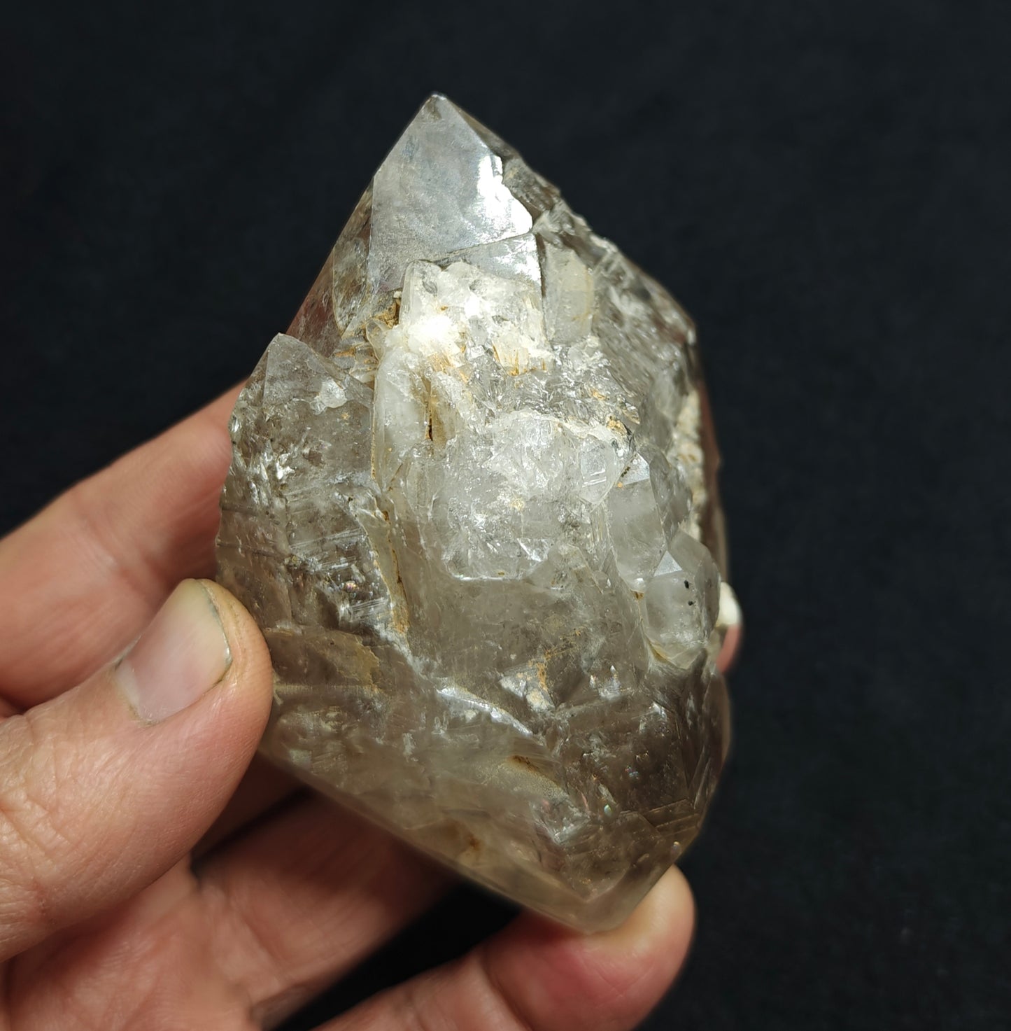 Double terminated fenster Quartz Crystal 254 grams