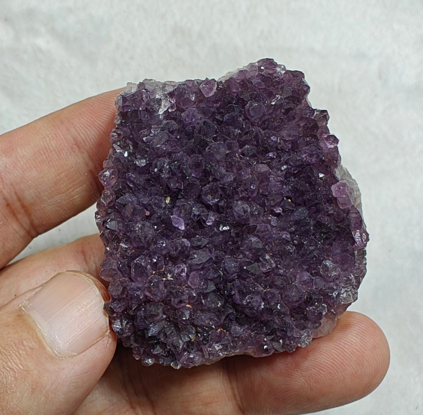 Single Beautiful Drusy Amethyst crystals Cluster specimens 74 grams