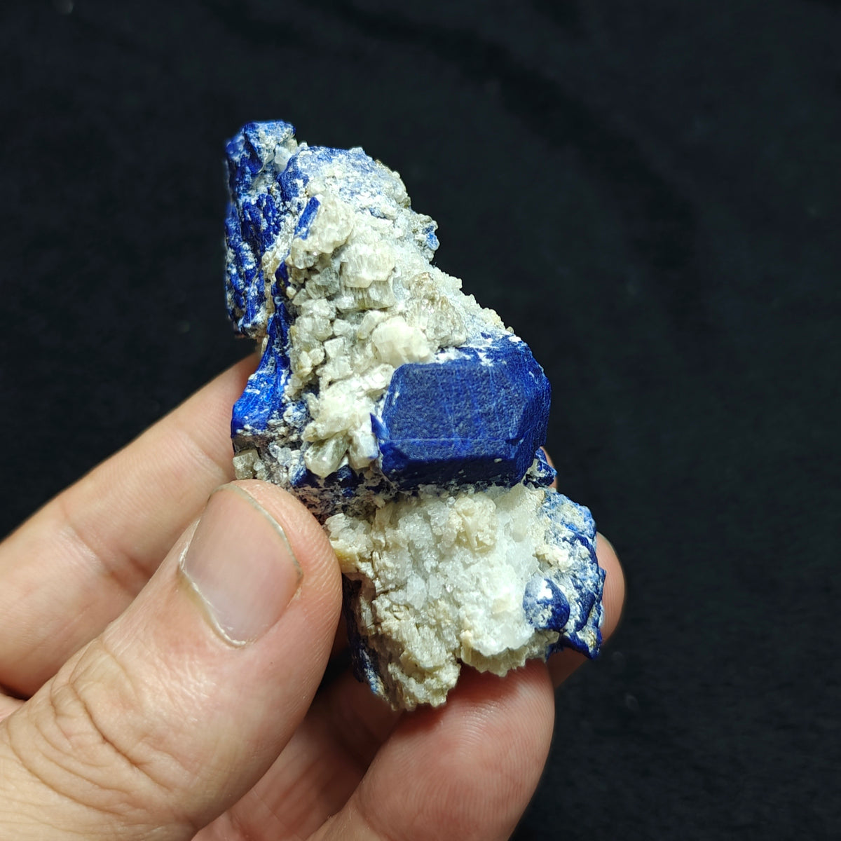 Natural Lazurite/afghanite on matrix with Pyrite 90 grams