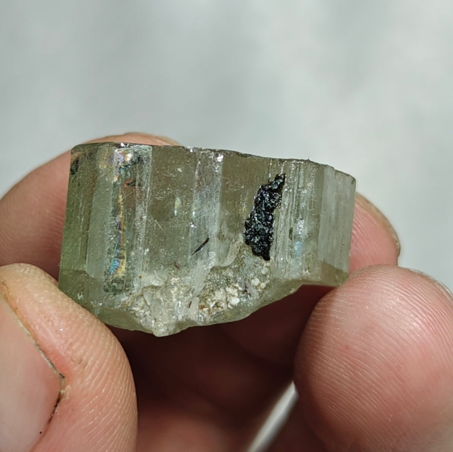 Natural green apatite crystal 16 grams