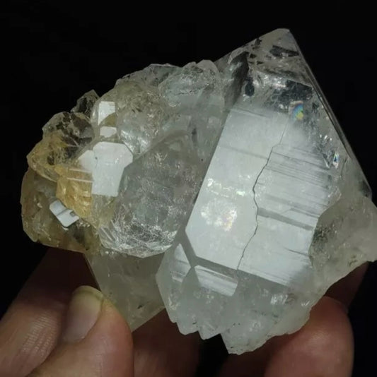 Very Aesthetic Gwindel Quartz Crystal Fully Terminated  245 grams