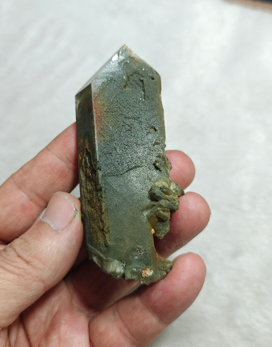 Natural crystal of beautifully terminated Chlorite Quartz 78 grams