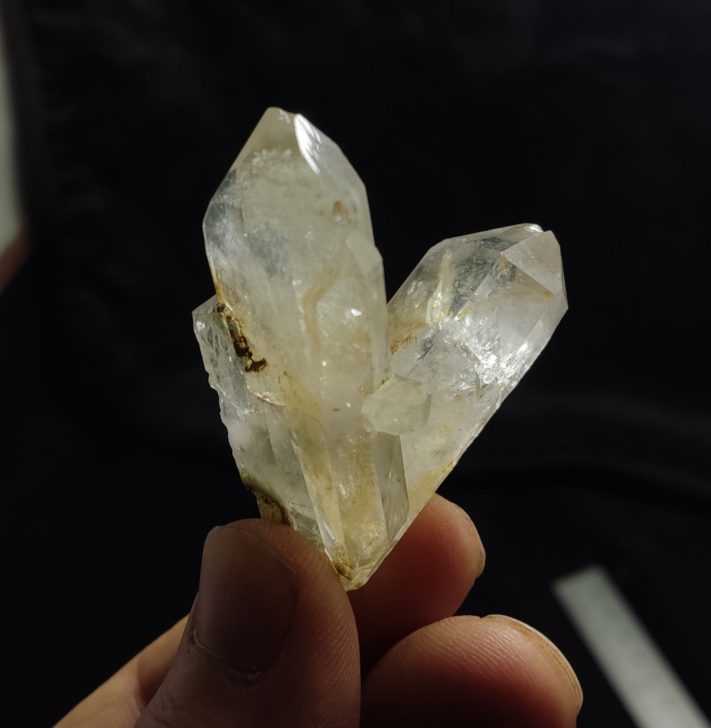 Chlorite Quartz Crystal Twin Formations 40 grams