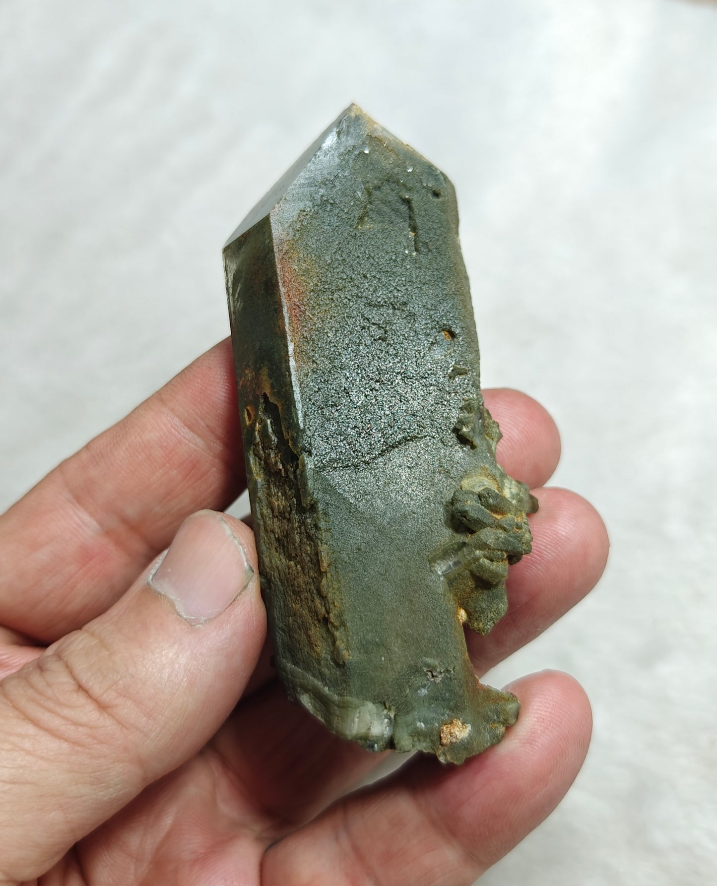 Natural crystal of beautifully terminated Chlorite Quartz 78 grams