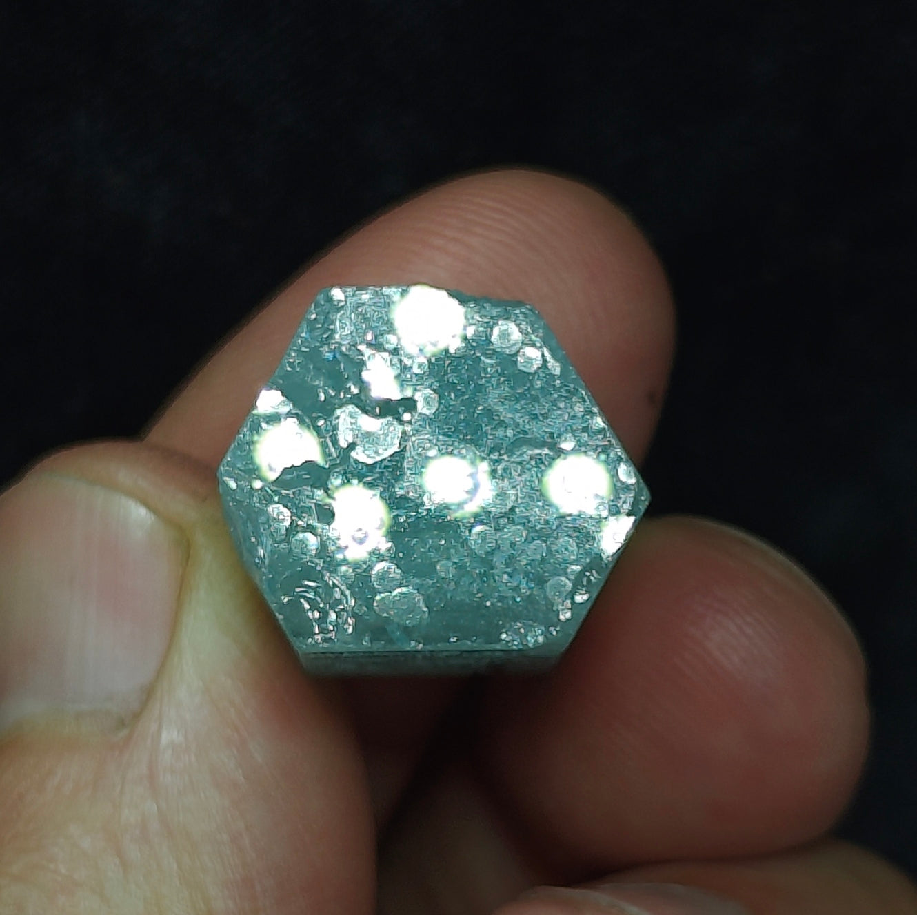 Afghanistan Aquamarine Crystal with tantalite 10 grams