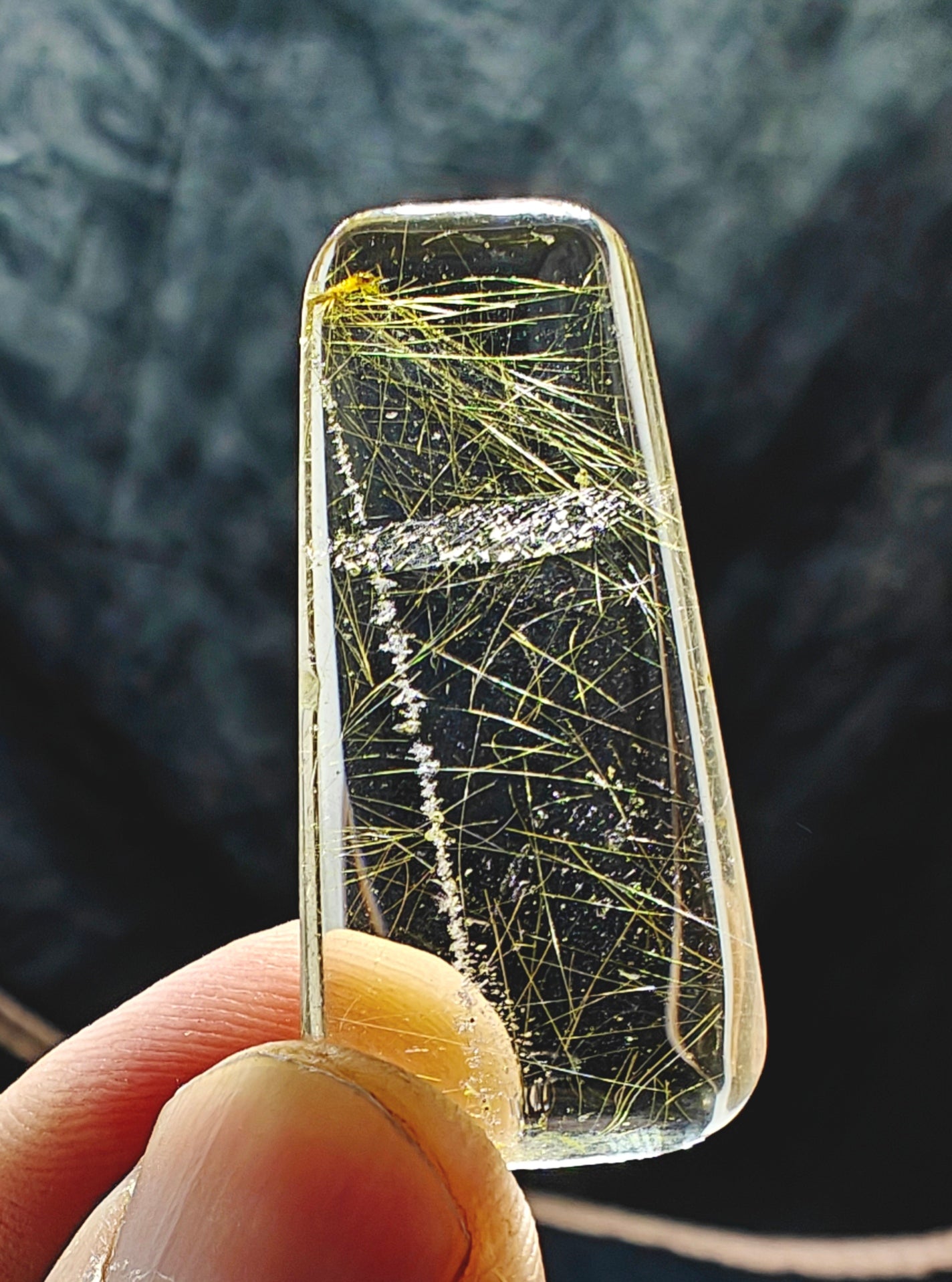 Golden Rutile Included Quartz – Polished Freeform 10 grams