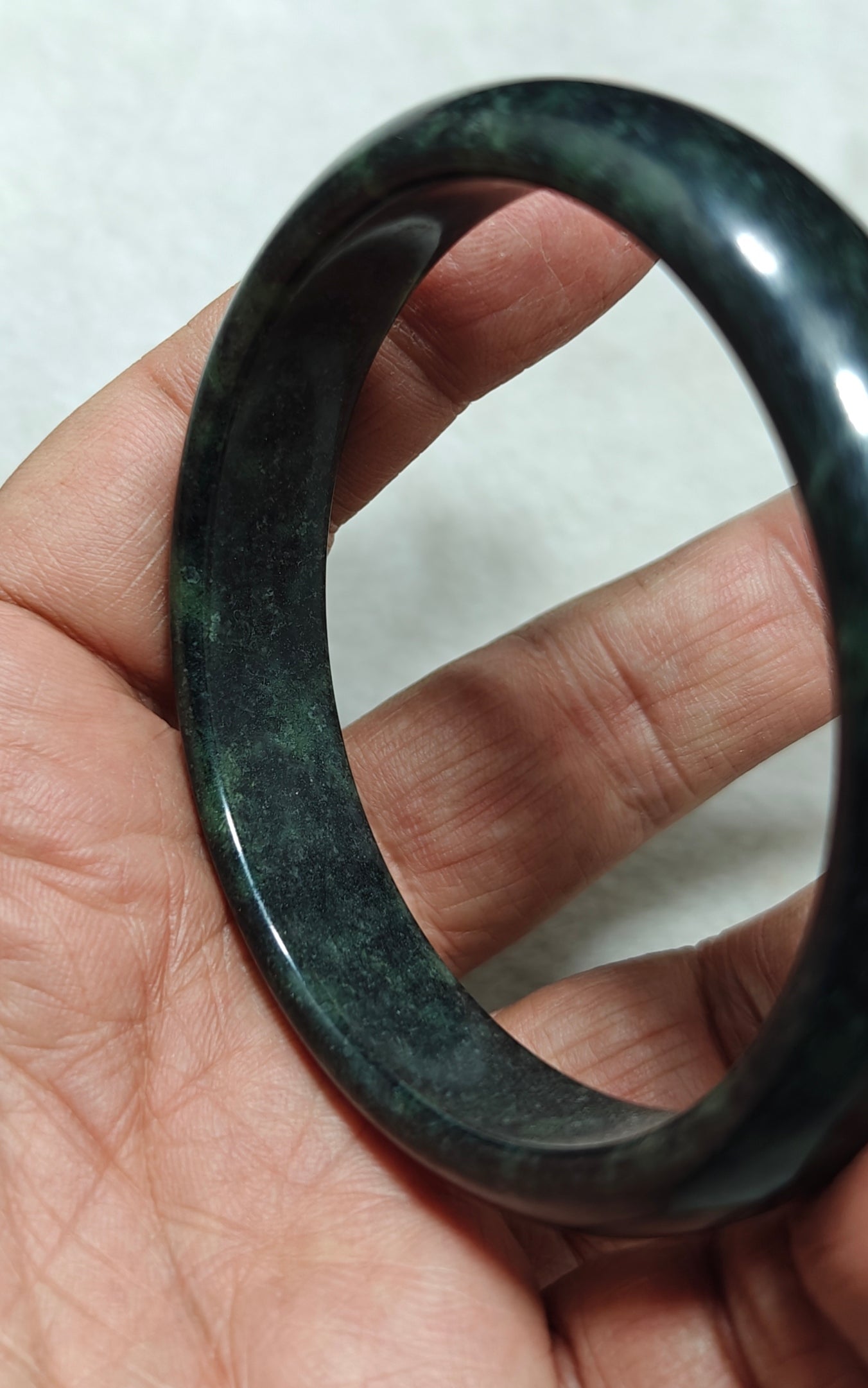 65 mm Size natural serpentine Bangle
