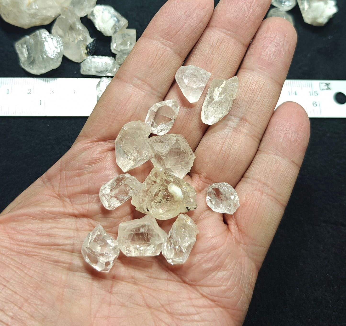 180 grams terminated Topaz crystals collection