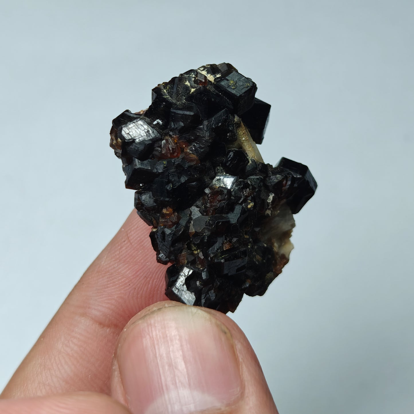 Natural thumbnail Andradite garnet cluster 16 grams