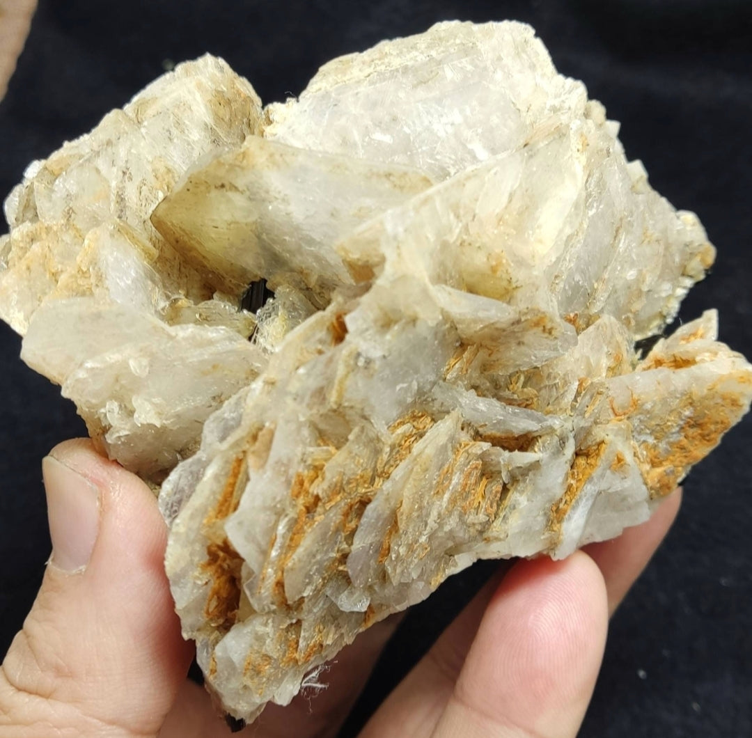 Terminated specimen of calcite with tourmaline 520 grams