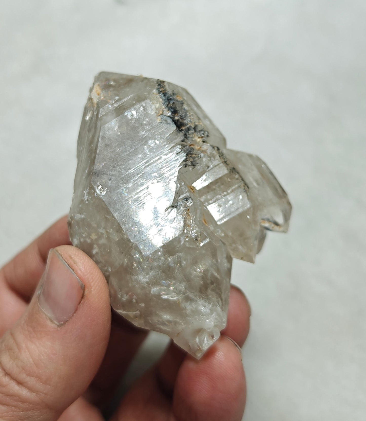 Double terminated skeletal quartz crystal 145 grams