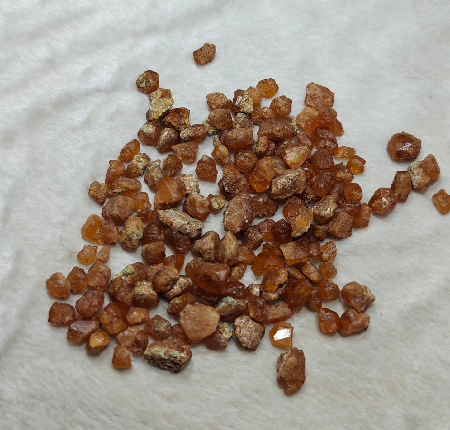 Natural grossular garnet collection 120 grams