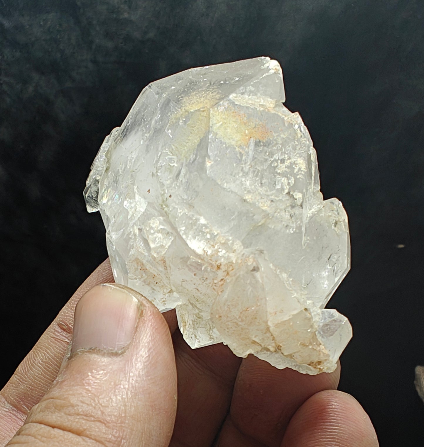 Natural faden quartz crystal 74 grams