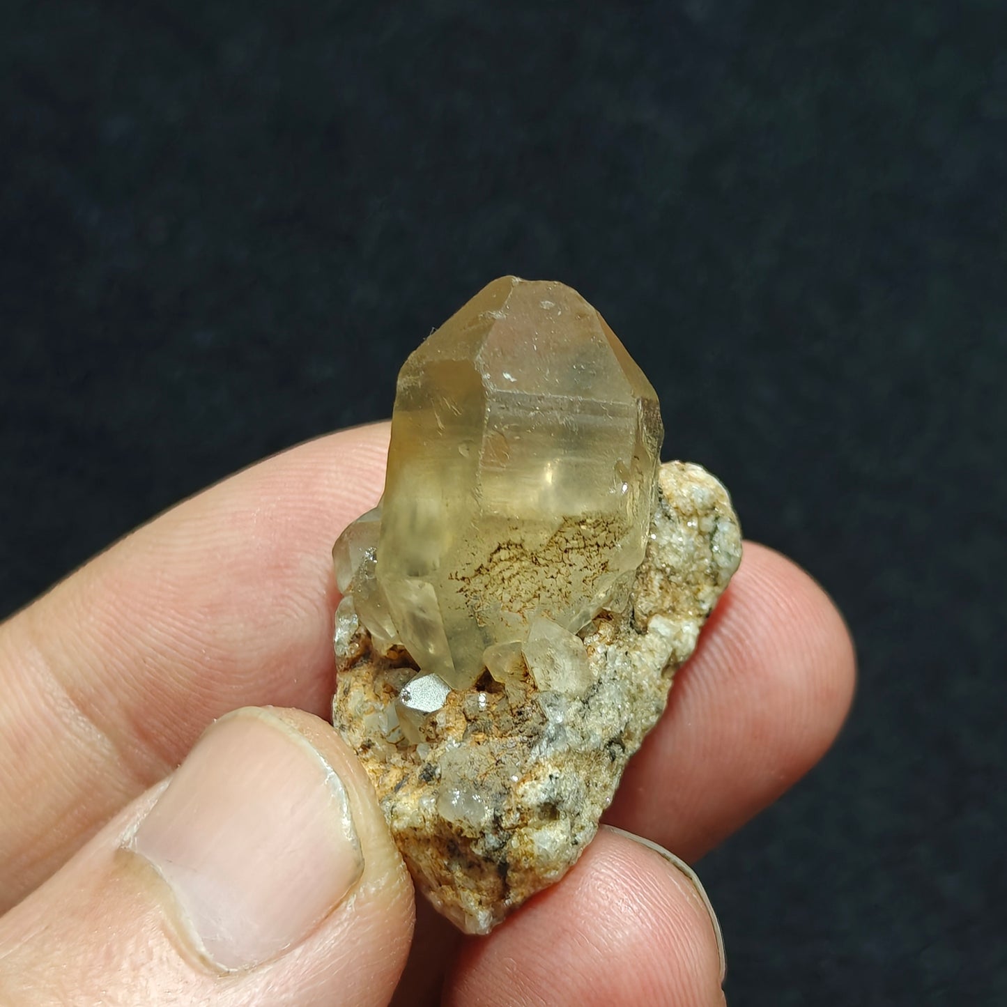 Aegirine included astrophyllite Quartz Crystal 20 grams
