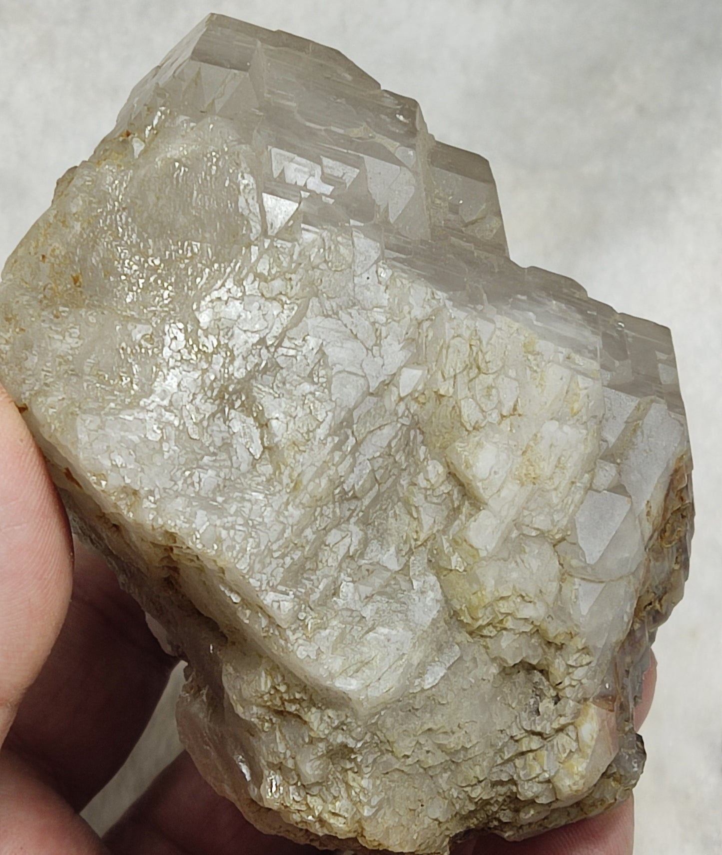 Natural Quartz Crystal Floater Formation Healed Natural Patterns 569 grams