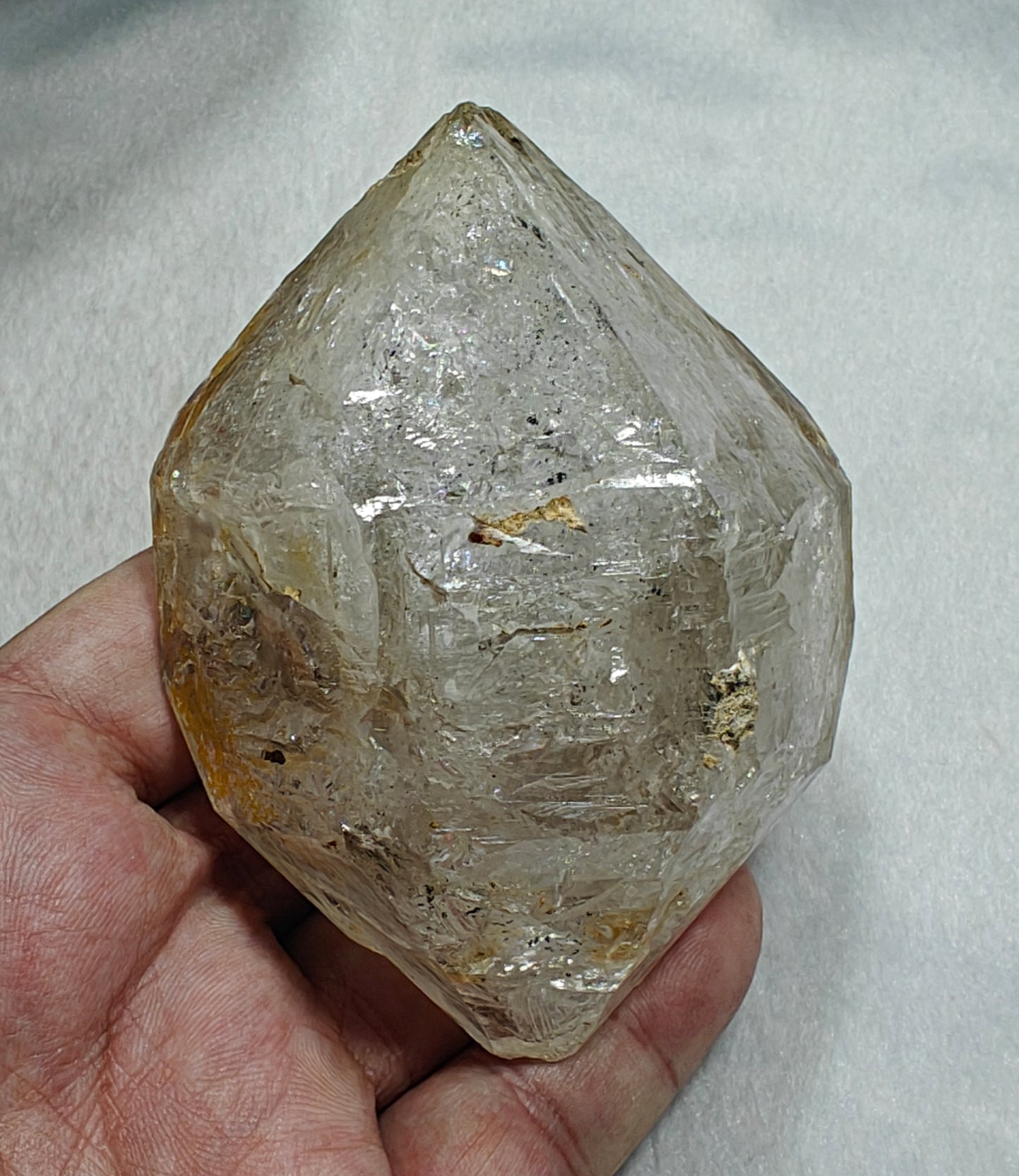 An amazing double terminated Fenster Skeletal window Quartz Crystal 384 grams