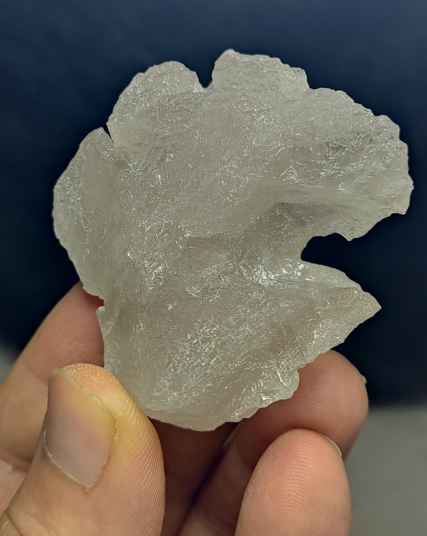 Natural fully etched smoky quartz 90 grams