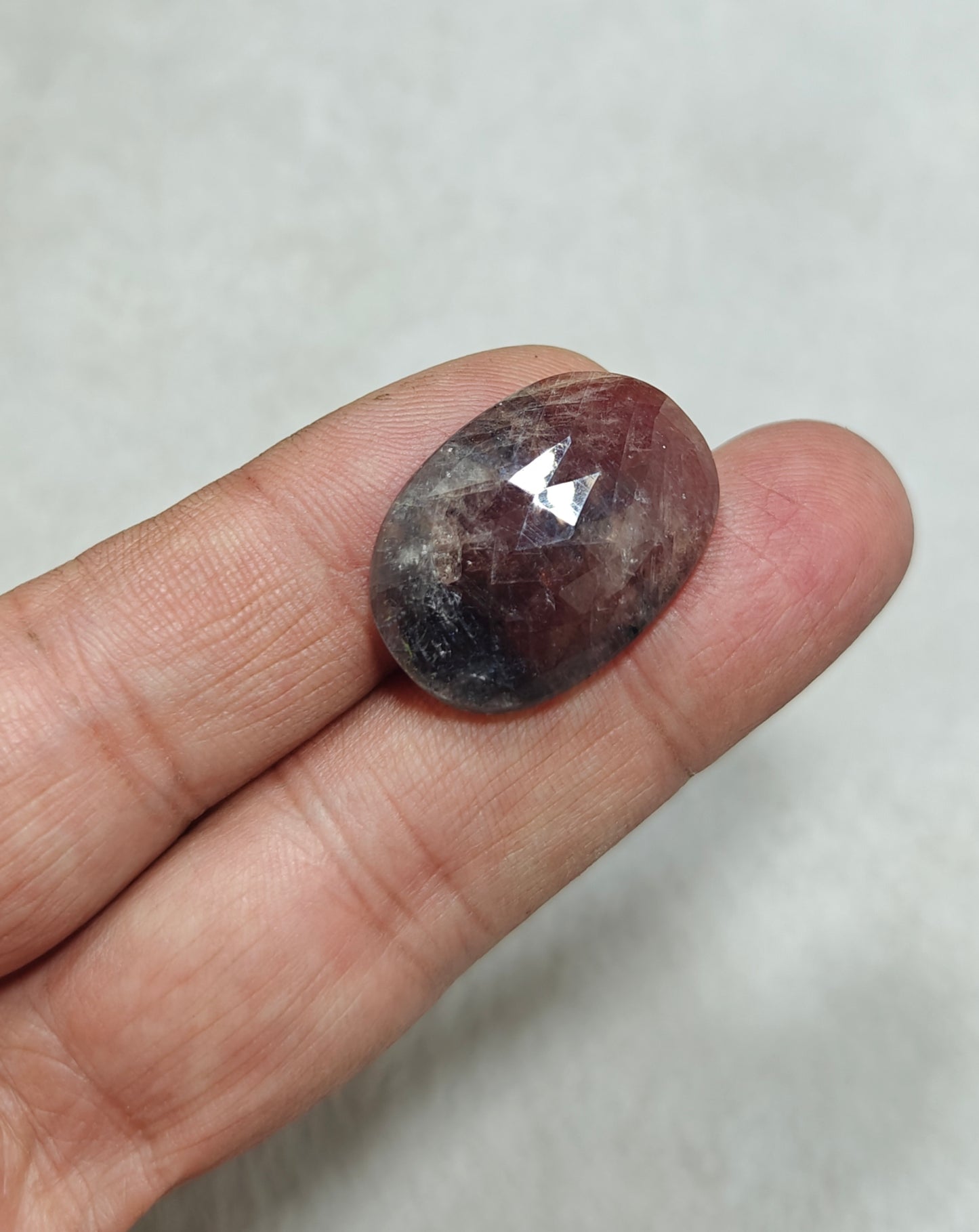 Single beautiful rose cut sapphire gem 35 carats