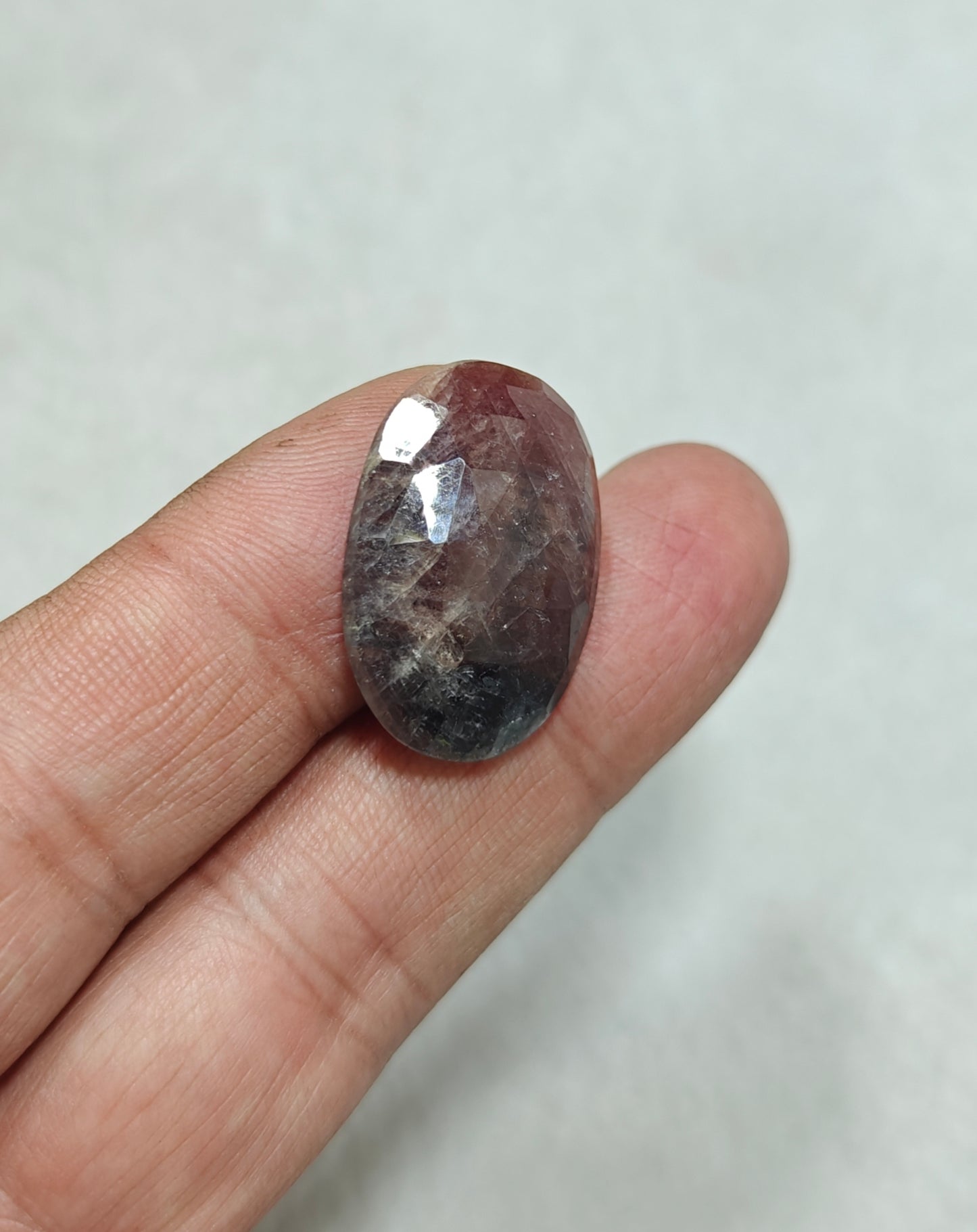 Single beautiful rose cut sapphire gem 35 carats