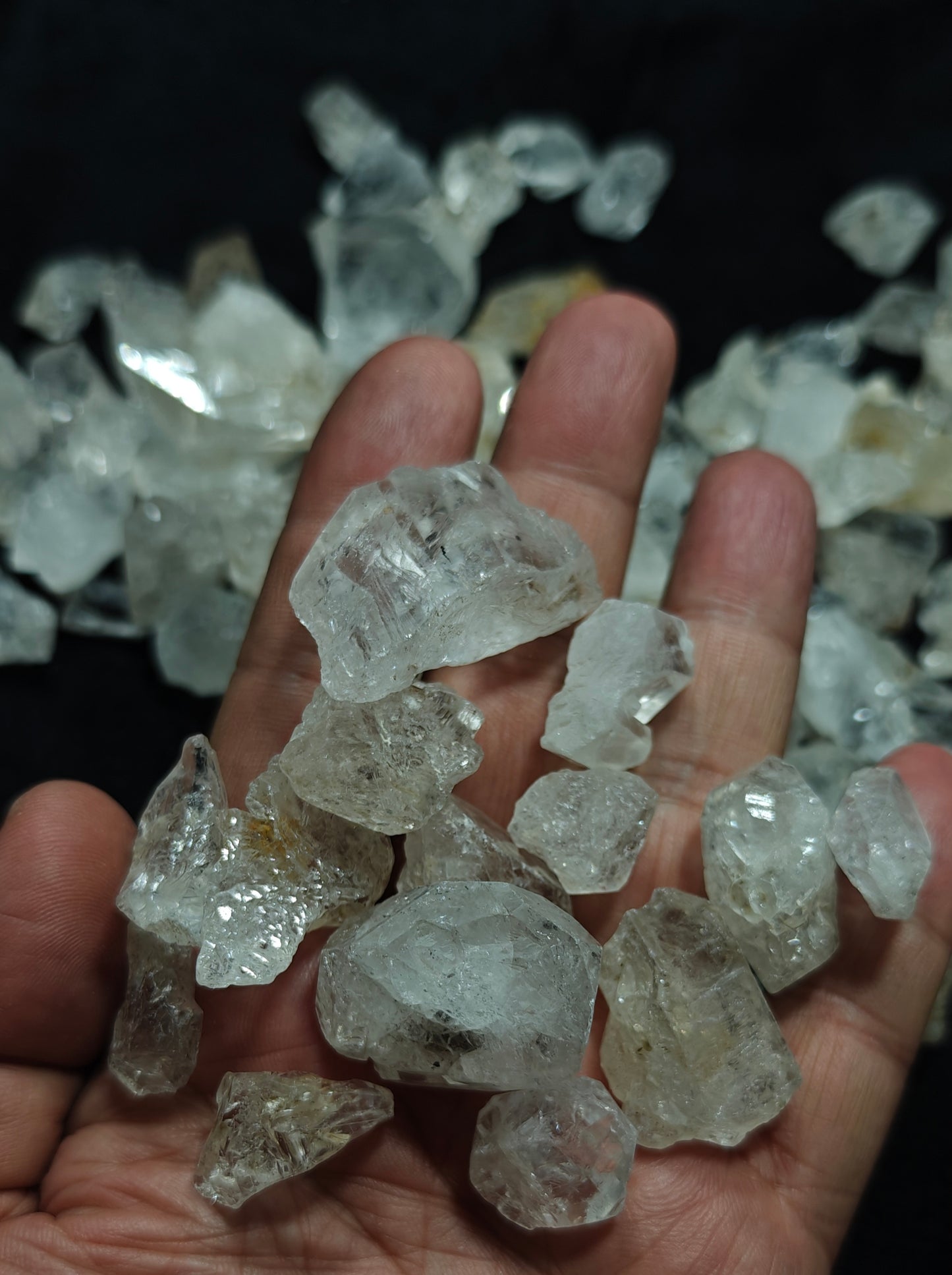 Natural diamond quartz collection 780 grams