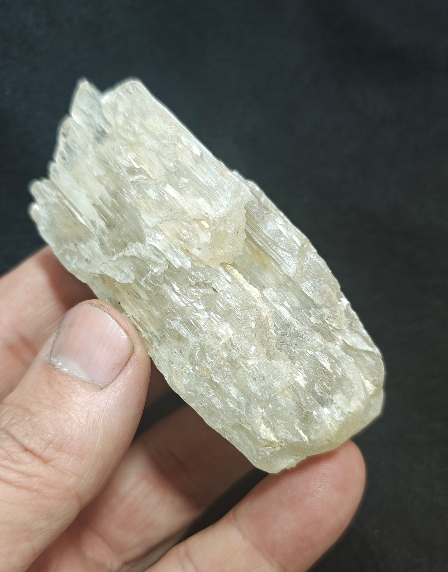 Natural etched spodumene crystal 134 grams