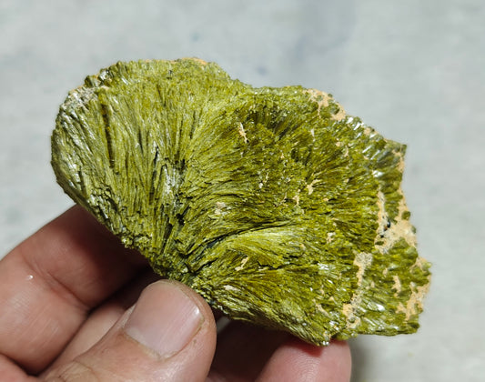 Natural green Epidote crystal 142 grams