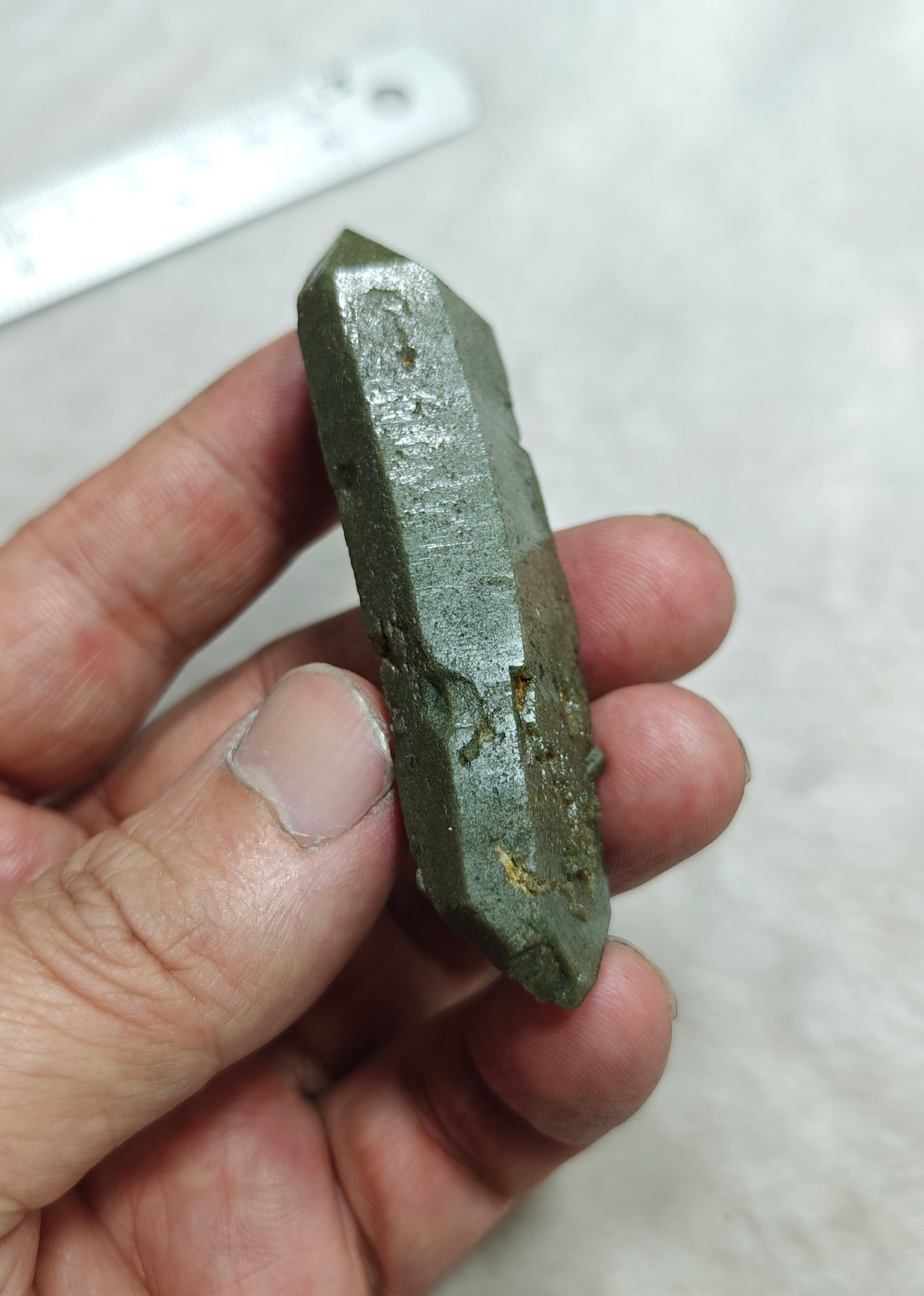 Natural double terminated Chlorite Quartz 46 grams